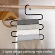 5-Layer Metallic S-Hanger for Pants & Scarves - 4