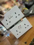 Double Sockets - White - 1