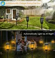 4pcs Solar-Powered LED Garden Torch Lights - 2