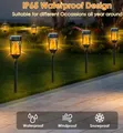 4pcs Solar-Powered LED Garden Torch Lights - 3