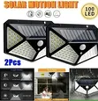 2pcs 100 LEDs Solar Outdoor Lights with Motion Sensor - 3
