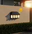 4-Bulb Solar-Powered Outdoor Wall Light - 3