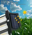 4-Bulb Solar-Powered Outdoor Wall Light - 4