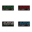Digital LED Wall Clock with Calendar and Temperature - 1