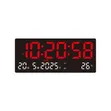 Digital LED Wall Clock with Calendar and Temperature - 2