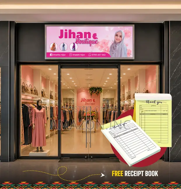 Shop Signage Light Box + Free Receipt Book - 1