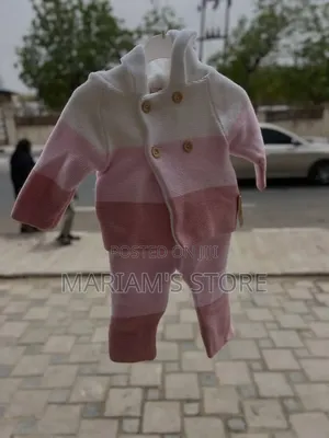 Knitted Baby Two-Piece Set - Multicolor