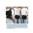 Black Tactical Waist Bag with Removable Water Bottle Holder - 1