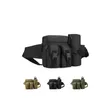 Black Tactical Waist Bag with Removable Water Bottle Holder - 2