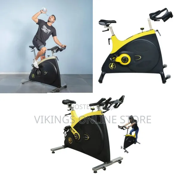 Indoor Commercial-Style Spinning Exercise Bike - 1