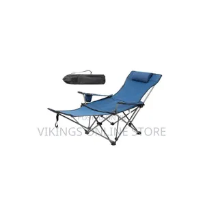 Portable Reclining Camping Chair with Footrest