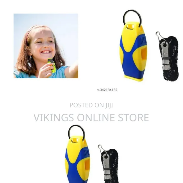 Yellow and Blue Safety Sports Whistle - 1