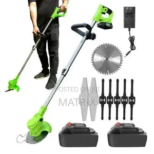 Electric Cordless Grass Cutter - 3-in-1 Trimmer