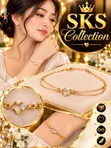 Real Pearl Bracelets with Charms - 1