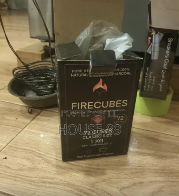Firecubes Premium Coconut Shell Charcoal - 1