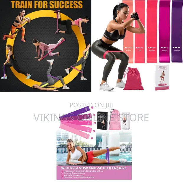 Multi-Colored Flat Loop Resistance Bands - 1