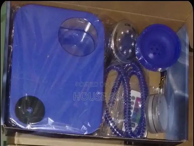 Portable Acrylic Shisha Pot with LED Light - 1