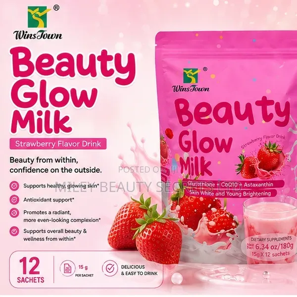 Beauty Glow Milk - Strawberry Flavor - 1