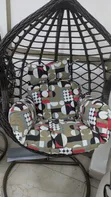 Hanging Wicker Egg Swing Chair with Stand - 1