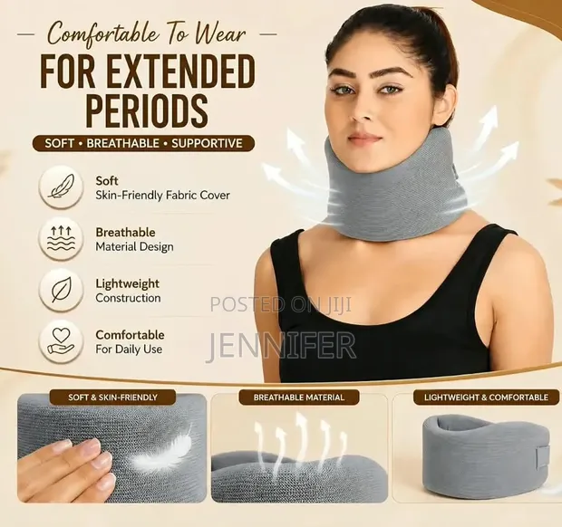 Soft Cervical Collar Adjustable Neck Support Brace - 1