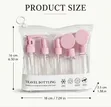 9-Piece Clear Travel Empty Bottle Set - 1