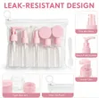 9-Piece Clear Travel Empty Bottle Set - 2