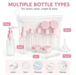 9-Piece Clear Travel Empty Bottle Set - 4