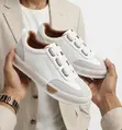 Classic Men's White Timberland Laceless Sneakers - 2