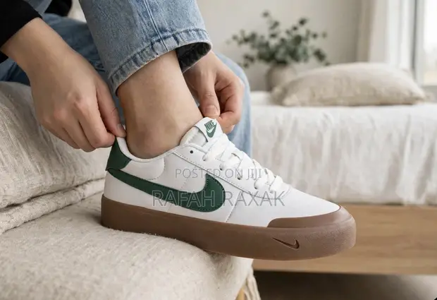 Original Nike Court Shot Sneakers - White/Green - 1