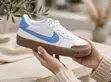 Nike Court Shot "Sail" Gum Sneakers - 1