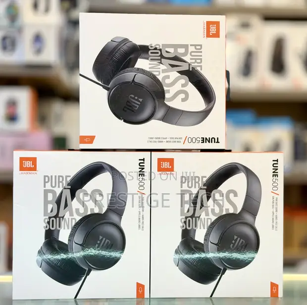 JBL Tune 500 Wired On-Ear Headphones - 1