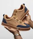 Men's Timberland Classic Brown/Navy Laceless Sneakers - 1