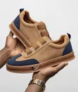 Men's Timberland Classic Brown/Navy Laceless Sneakers - 2