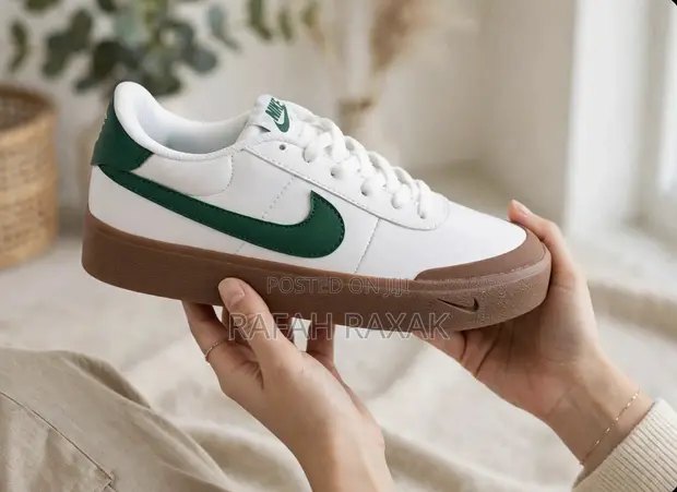 Unisex Nike Court Shot White-Green Sneakers - 1