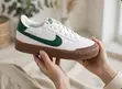 Unisex Nike Court Shot White-Green Sneakers - 1