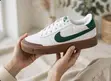 Unisex Nike Court Shot White-Green Sneakers - 2