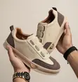 Classic Men's Beige/Brown Timberland Smart Casual Laceless Sneakers - 1
