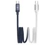 Green Lion Duo Colour Braided USB-C to USB-C Cable – 100W, 1m - 1
