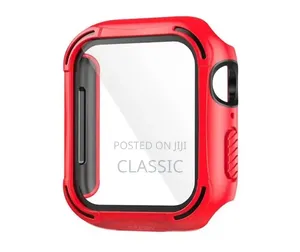 Green Lion Guard Pro Case with Glass for Apple Watch 44mm - Red
