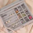 Jewelry Organizer Box with Clear Lid - 1