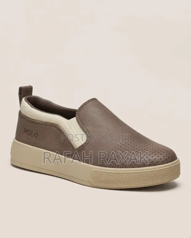 Original Brown Polo Smart Casual Slip-On Sneakers - 1