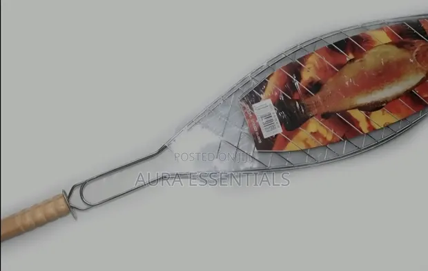 Portable Wire Mesh Fish Grill Basket - 1