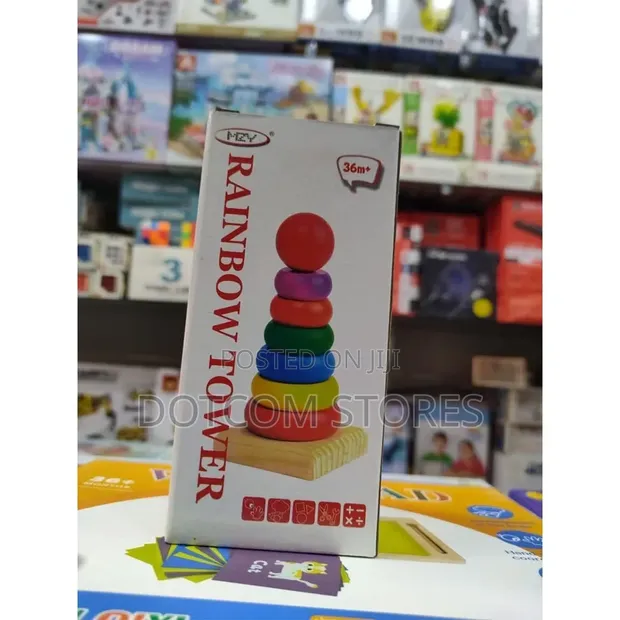 Baby King Rainbow Tower Stacking Toy - 1