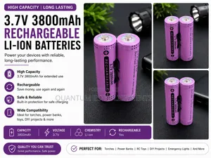 3.7V 3800mAh Rechargeable Li-Ion Batteries