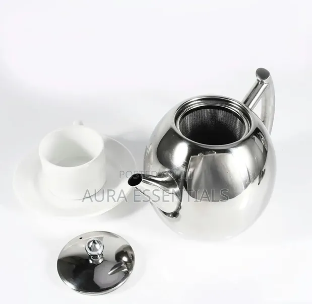 1 Litre Stainless Steel Teapot with Infuser - 1