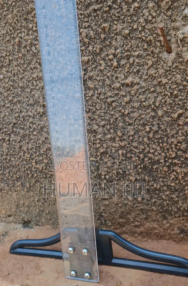 Clear Acrylic T-Square Ruler with Stand - 1