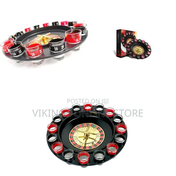 16-Piece Shot Glass Roulette Drinking Game Set - 1