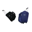 Axen Polyester Blue Duffle Trolley Bag - 1