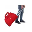 Axen Polyester Blue Duffle Trolley Bag - 2