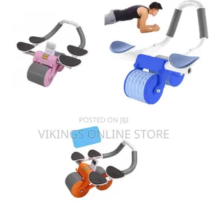 Automatic Rebound Abdominal Wheel with Elbow Support & Timer